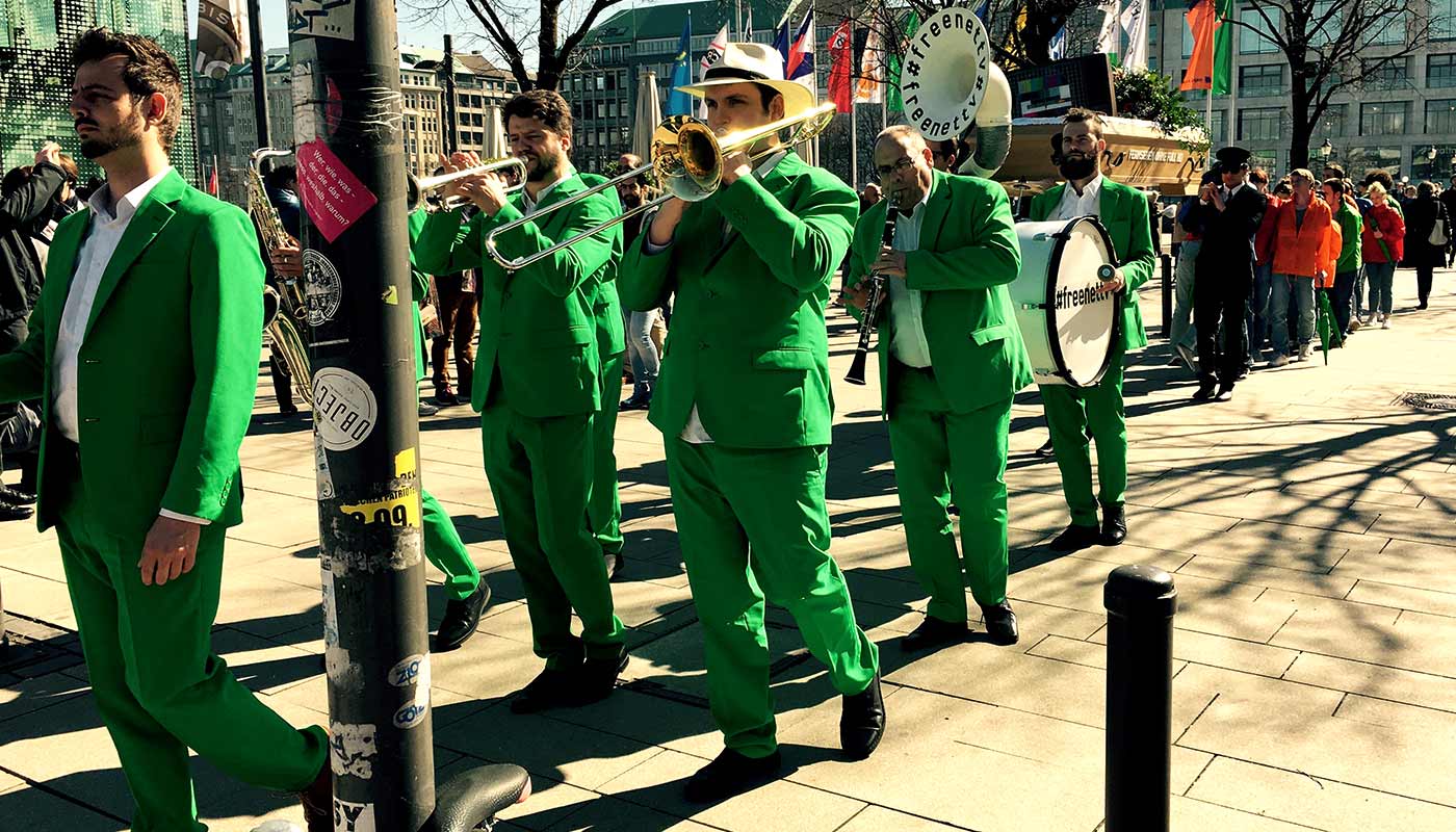 dancevertise Guerilla-Aktion All-About-Abmbient freenet-TV Hamburg